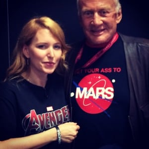TK with Buzz Aldrin - ComiCon 2014
