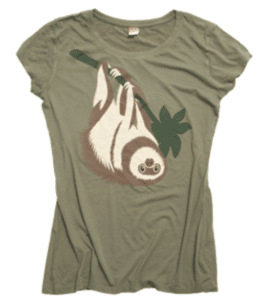 science gifts wwf-sloth-shirt
